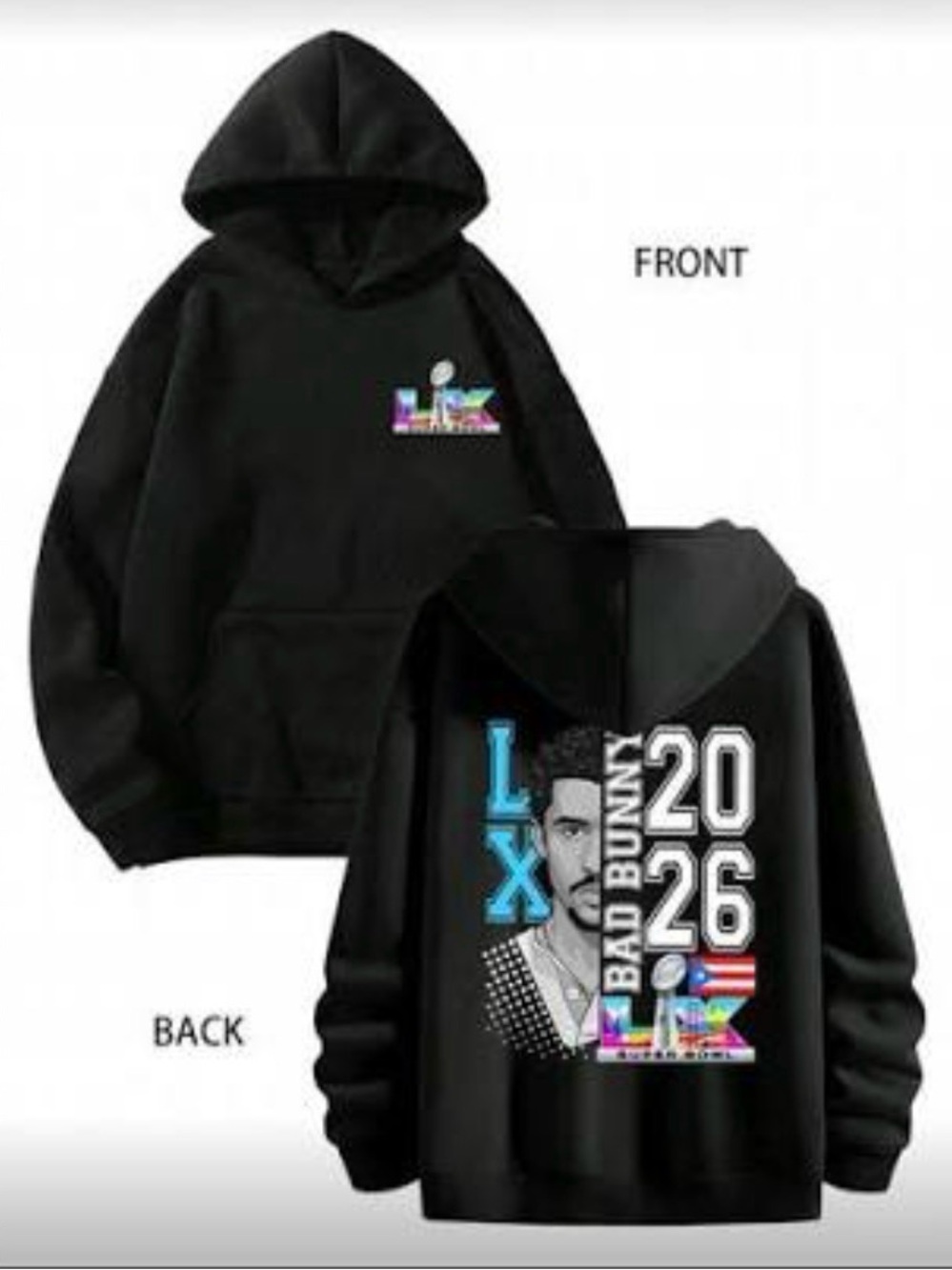 Bad Bunny Super Bowl hoodie